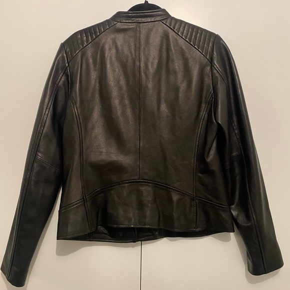 MARC NEW YORK Black Leather Jacket - Picture 2 of 3